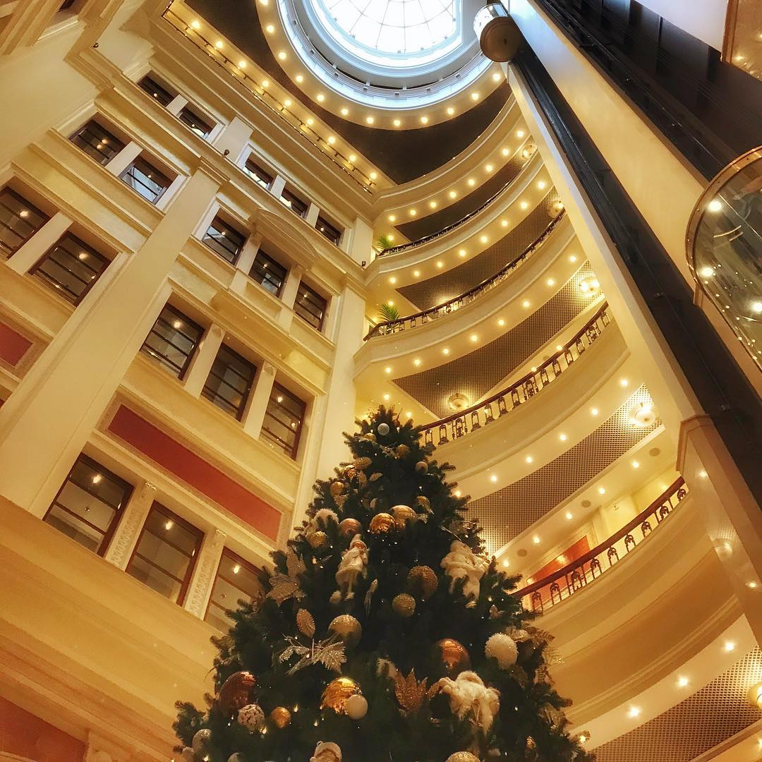 Christmas tree in Premier Palace 5* Hotel in #Kyiv