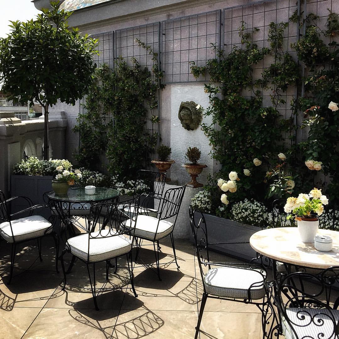 The very pretty and private roof terrace at the new @hote...
