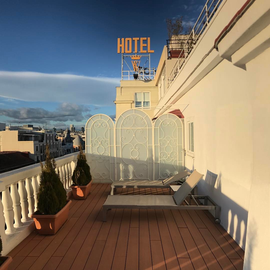 Hotel Wellington Madrid terrace