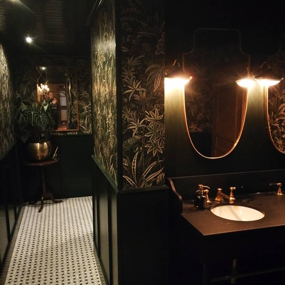 Most beautiful toilet decor in Copenhagen