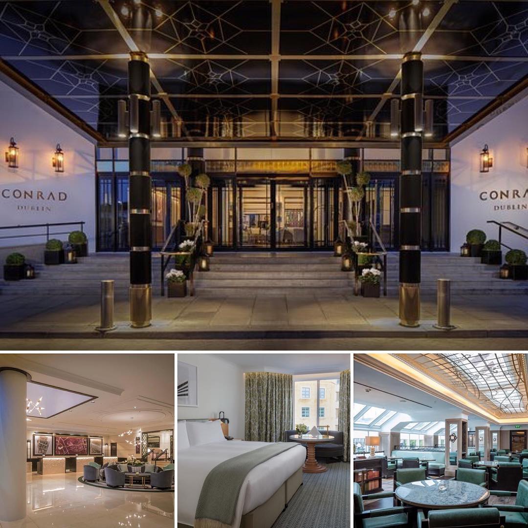 The classy @conrad_dublin is an ideal place to stay when ...