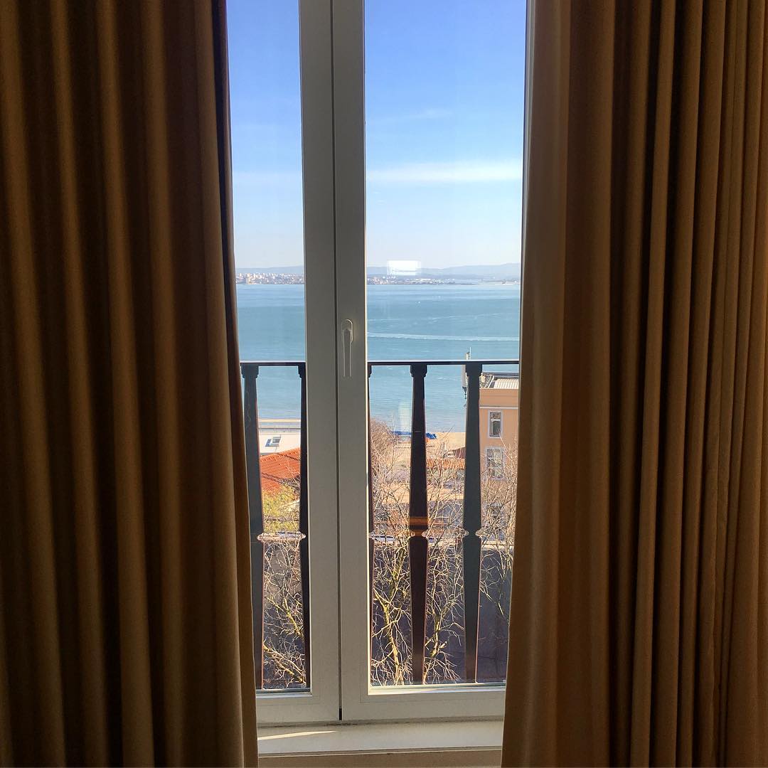 What about this view from your hotel in Lisbon?